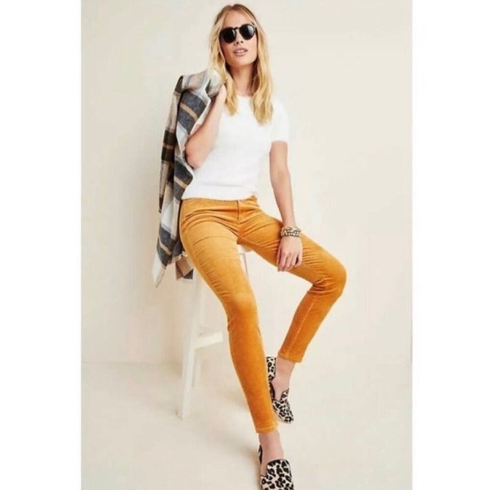 Paige Marigold Hoxton Ankle Corduroy Skinny Pants.